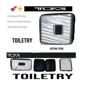🛑 TUMI Travel ➕ HARD CASE Cosmetic Beauty Organizer Exclusive BAG 💸BUYNOW‼️